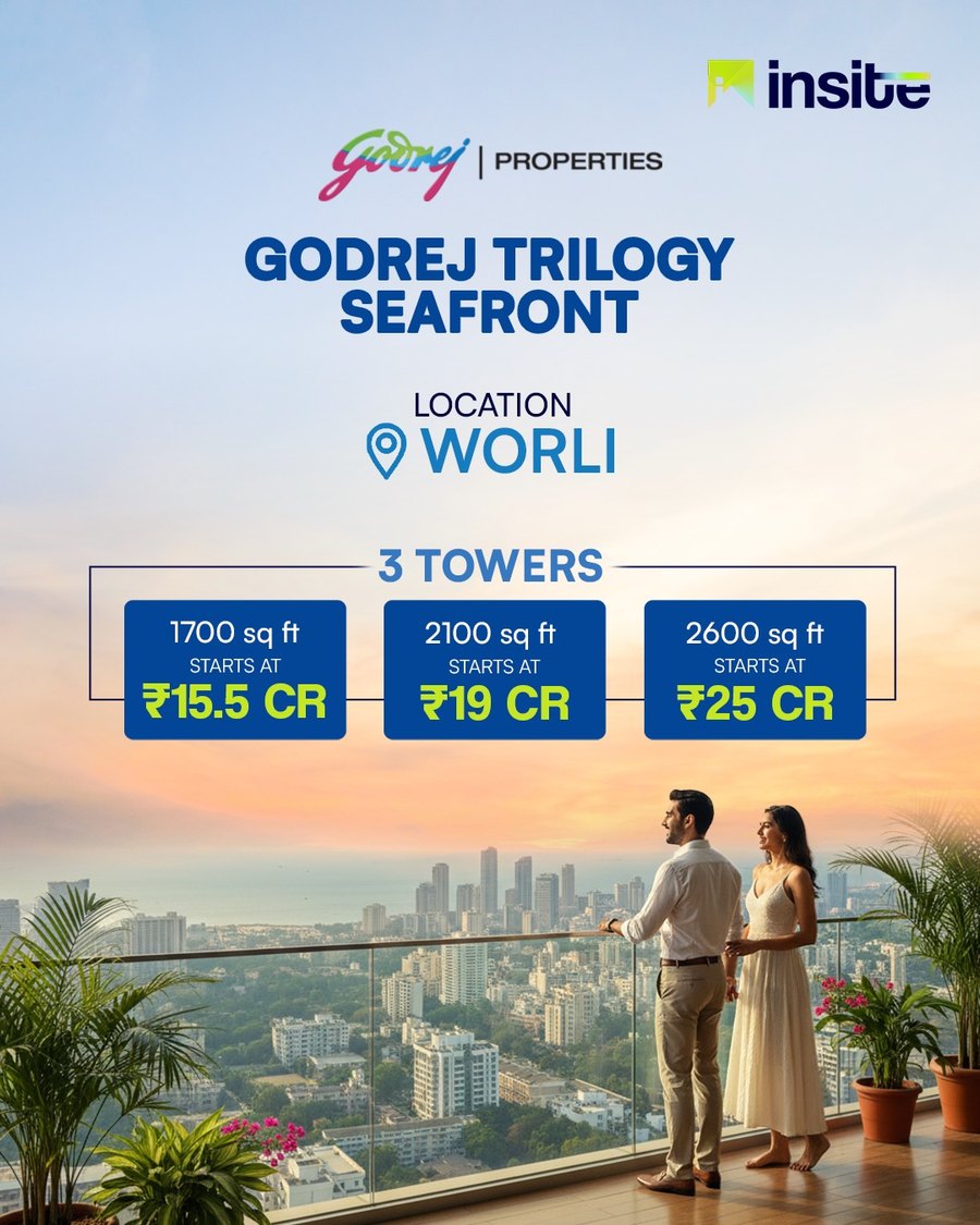 Real estate static ad creative for a Worli sea-front project by Blue Ocean Digital Media, a Mumbai performance marketing agency
